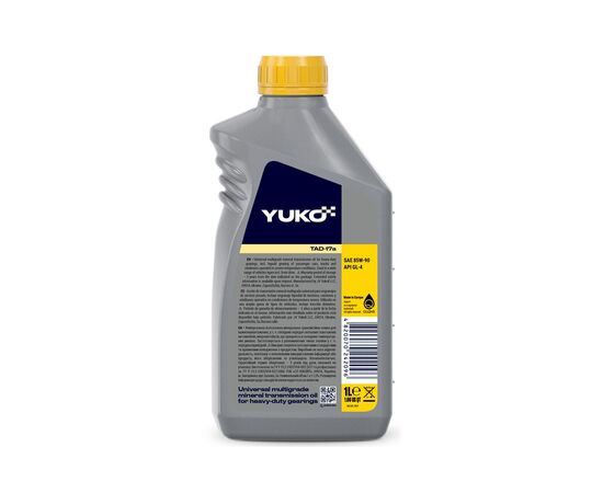 Трансмиссионное масло Yuko ТАД-17а GL-4, SAE 85W-90 1л (4820070242096), изображение 2 Трансмиссионное масло Yuko ТАД-17а GL-4, SAE 85W-90 1л (4820070242096), изображение 2