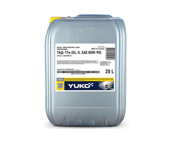 Трансмиссионное масло Yuko ТАД-17и GL-5, SAE 85W90 20л (4820070240528)