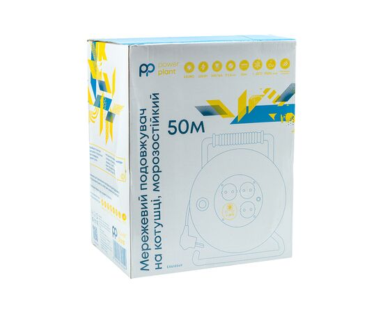 Сетевой удлинитель PowerPlant JY-20022/50, 50м (EX610549), изображение 2 Сетевой удлинитель PowerPlant JY-20022/50, 50м (EX610549), изображение 2