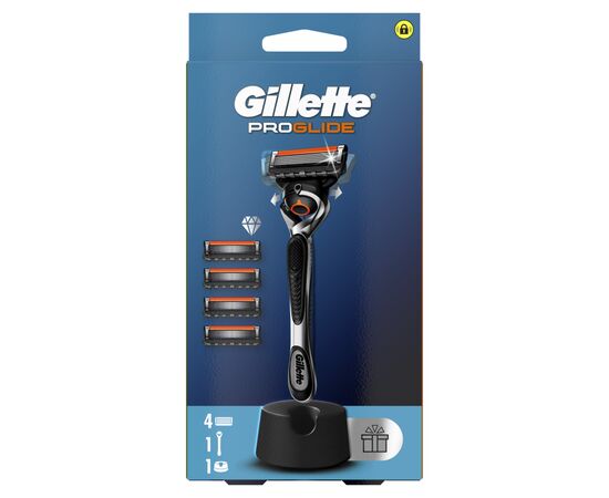 Бритва Gillette Fusion ProGlide с 4 сменными картриджами + Подставка (8700216357227), изображение 2 Бритва Gillette Fusion ProGlide с 4 сменными картриджами + Подставка (8700216357227), изображение 2