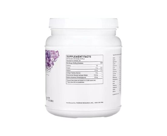 Вітамінно-мінеральний комплекс Thorne Research Колаген у порошку, Collagen Fit, 506 гр (THR-01353), зображення 2 Вітамінно-мінеральний комплекс Thorne Research Колаген у порошку, Collagen Fit, 506 гр (THR-01353), зображення 2
