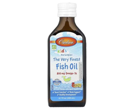 Жирные кислоты Carlson Норвежский рыбий жир для детей, вкус персика, 800 мг, Kid''s N (CAR-19430)