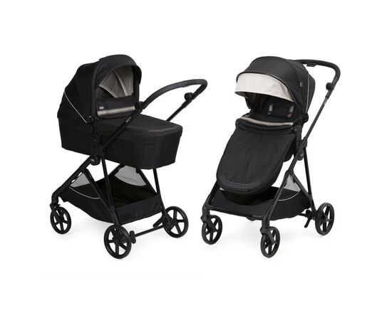 Коляска Chicco 2 в 1 Seety Чорна (2900990873845) (87097.07.01)