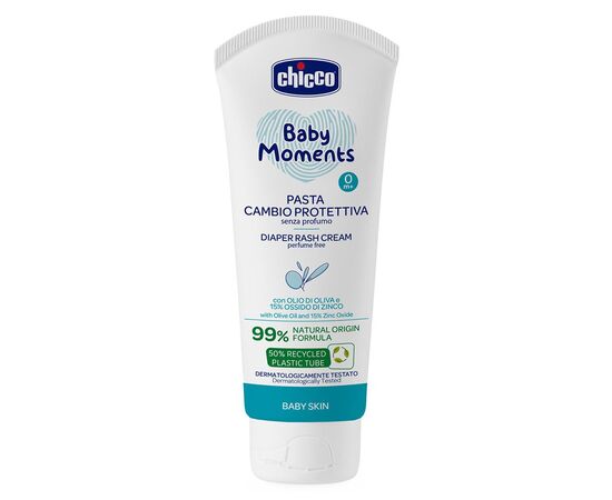Дитячий крем Chicco Baby Moments від попрілостей з цинком під підгузок, 100 мл (12114.00)
