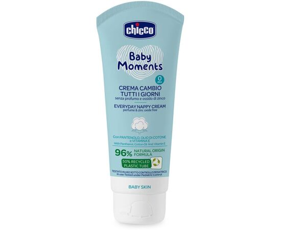 Дитячий крем Chicco Baby Moments захисний щоденний з патенолом під підгузок 100 мл (11641.00)