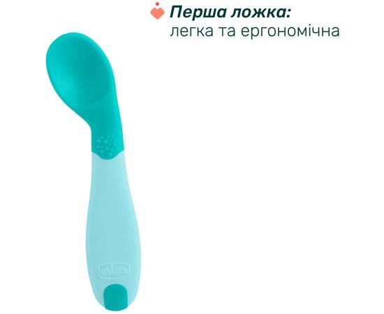 Набор детской посуды Chicco Set Prima Pappa 6м+ Блакитний (16200.25), изображение 4 Набор детской посуды Chicco Set Prima Pappa 6м+ Блакитний (16200.25), изображение 4