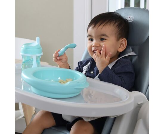 Набор детской посуды Chicco Set Prima Pappa 6м+ Блакитний (16200.25), изображение 6 Набор детской посуды Chicco Set Prima Pappa 6м+ Блакитний (16200.25), изображение 6