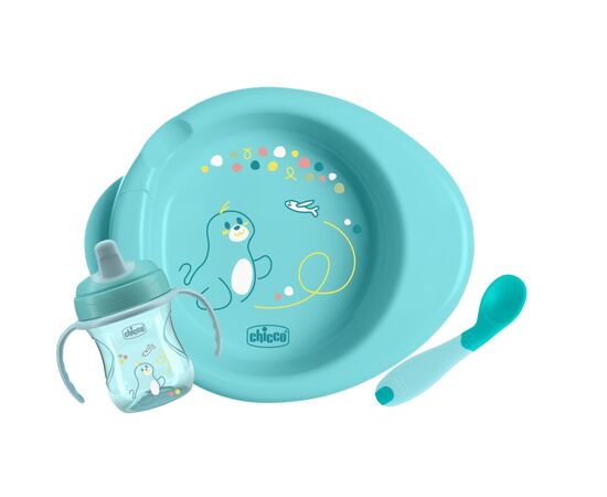 Набор детской посуды Chicco Set Prima Pappa 6м+ Блакитний (16200.25)