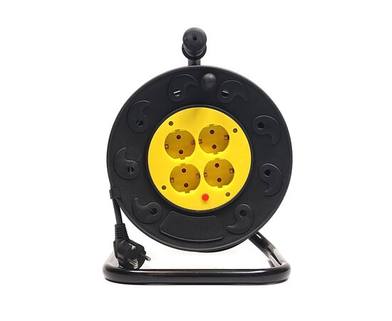 Сетевой удлинитель PowerPlant на катушке 25 м, 4 розетки (JY-2002/25) (PPRA10M250S4), изображение 2 Сетевой удлинитель PowerPlant на катушке 25 м, 4 розетки (JY-2002/25) (PPRA10M250S4), изображение 2