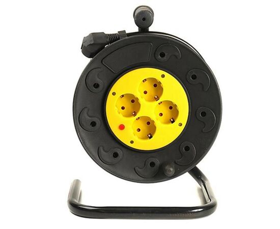 Сетевой удлинитель PowerPlant на катушке 30 м, 4 розетки (JY-2002/30) (PPRA10M300S4), изображение 2 Сетевой удлинитель PowerPlant на катушке 30 м, 4 розетки (JY-2002/30) (PPRA10M300S4), изображение 2