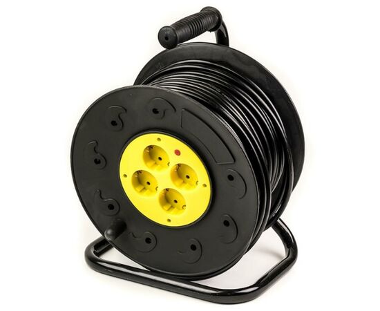 Мережевий подовжувач PowerPlant 50 м, 3x2.5мм2, 16А, (JY-2002/50) (PPRA16M50S4L)