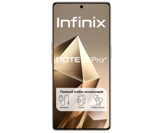 Мобильный телефон Infinix Note 50 Pro+ 12/256Gb NFC Titanium Grey (4894947070068), изображение 2 Мобильный телефон Infinix Note 50 Pro+ 12/256Gb NFC Titanium Grey (4894947070068), изображение 2