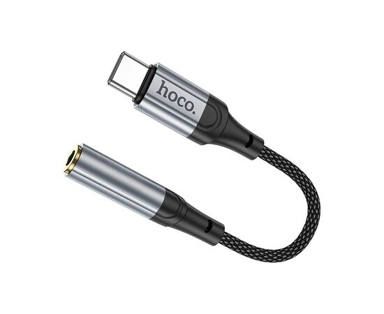 Переходник USB-C to 3.5mm F 0.12m Black HOCO (6942007608886), изображение 2 Переходник USB-C to 3.5mm F 0.12m Black HOCO (6942007608886), изображение 2