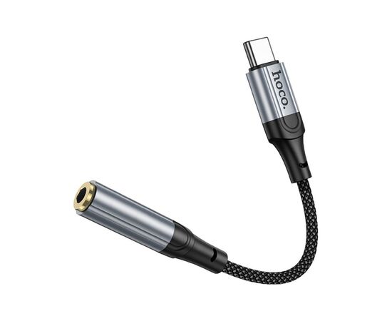 Переходник USB-C to 3.5mm F 0.12m Black HOCO (6942007608886), изображение 3 Переходник USB-C to 3.5mm F 0.12m Black HOCO (6942007608886), изображение 3