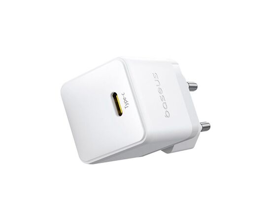 Зарядний пристрій Baseus Palm Fast Charger 1C 30W + Cable 1.0m Type-C 60W white (P10111605213-01), зображення 2 Зарядний пристрій Baseus Palm Fast Charger 1C 30W + Cable 1.0m Type-C 60W white (P10111605213-01), зображення 2