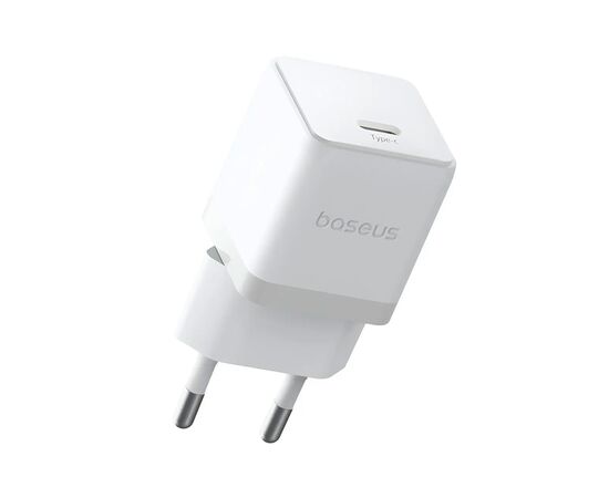 Зарядний пристрій Baseus Palm Fast Charger 1C 30W + Cable 1.0m Type-C 60W white (P10111605213-01), зображення 5 Зарядний пристрій Baseus Palm Fast Charger 1C 30W + Cable 1.0m Type-C 60W white (P10111605213-01), зображення 5