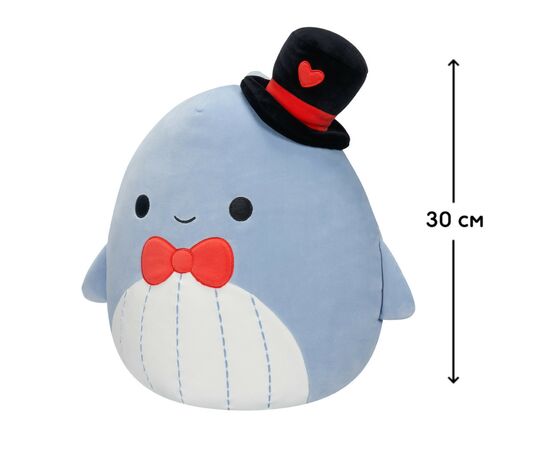 Мягкая игрушка Squishmallows Синий кит Самир 30 см (SQVA00873), изображение 2 Мягкая игрушка Squishmallows Синий кит Самир 30 см (SQVA00873), изображение 2