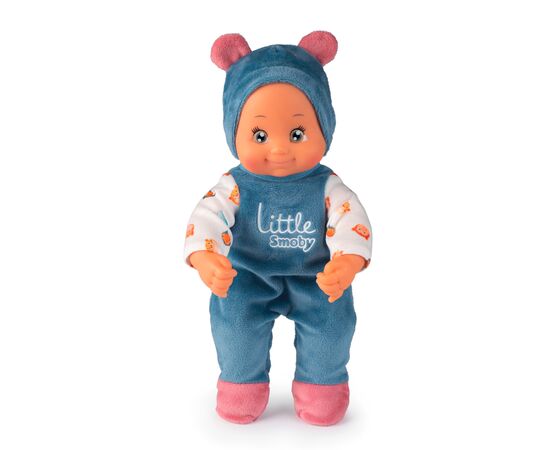 Коляска для кукол Smoby Little для прогулок 3в1, с пупсом, синий (140308), изображение 2 Коляска для кукол Smoby Little для прогулок 3в1, с пупсом, синий (140308), изображение 2