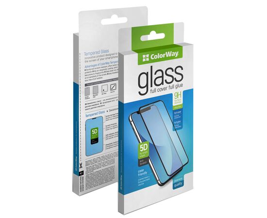 Стекло защитное ColorWay 9H FC glue Samsung Galaxy A07 black (CW-GSFGSGA075-BK)
