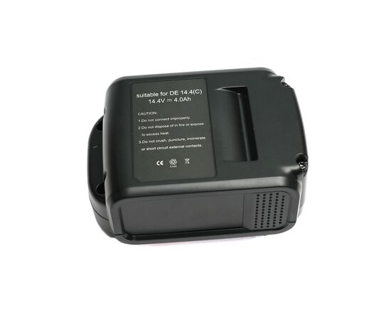 Аккумулятор к электроинструменту PowerPlant для DeWALT GD-DE-14.4(C) 14.4V 4Ah Li-Ion (DV00PT0006), изображение 2 Аккумулятор к электроинструменту PowerPlant для DeWALT GD-DE-14.4(C) 14.4V 4Ah Li-Ion (DV00PT0006), изображение 2