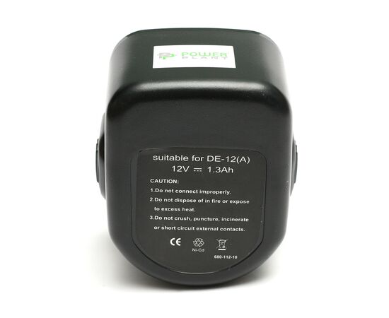 Акумулятор до електроінструменту PowerPlant для DeWALT GD-DE-12 12V 1.3Ah NICD(DE9074) (DV00PT0033), зображення 2 Акумулятор до електроінструменту PowerPlant для DeWALT GD-DE-12 12V 1.3Ah NICD(DE9074) (DV00PT0033), зображення 2