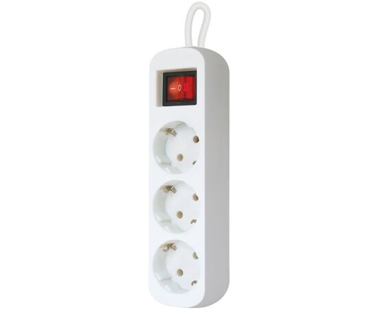 Сетевой удлинитель Defender S318 1.8 m 3 роз switch white (99233), изображение 2 Сетевой удлинитель Defender S318 1.8 m 3 роз switch white (99233), изображение 2