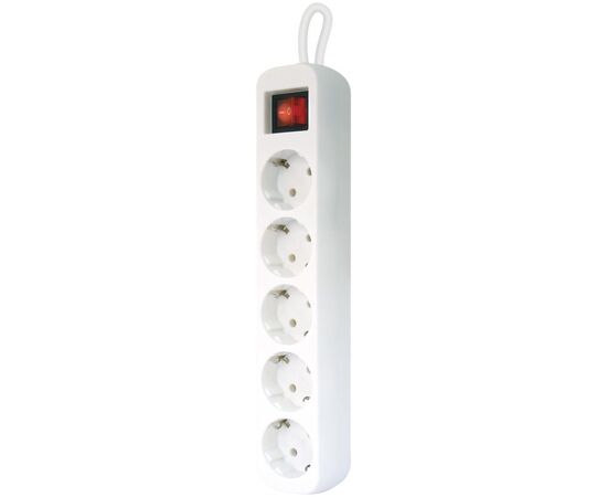 Сетевой удлинитель Defender S518 1.8 m 5 роз switch white (99241), изображение 2 Сетевой удлинитель Defender S518 1.8 m 5 роз switch white (99241), изображение 2