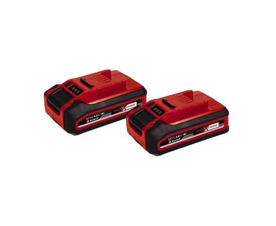 Акумулятор до електроінструменту Einhell Twinpack PXC Plus, 18В, 2х4Ah, 1.25кг (4511629), зображення 2 Акумулятор до електроінструменту Einhell Twinpack PXC Plus, 18В, 2х4Ah, 1.25кг (4511629), зображення 2