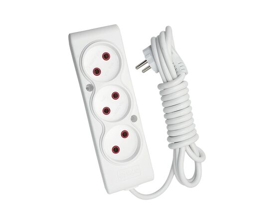 Сетевой удлинитель TECCO 5м 3 поста white (8681277841323)