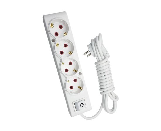 Сетевой удлинитель TECCO 3м 4 поста white (8681277842733)