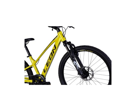 Велосипед Leon 24" JUNIOR DD рама-12" AL 2025 жовтий з чорним (OPS-LN-24-118), изображение 5