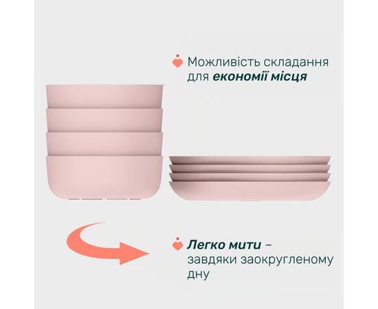 Набор детской посуды Chicco Set Pappa 12 м+ Рожевий (16201.15), изображение 3 Набор детской посуды Chicco Set Pappa 12 м+ Рожевий (16201.15), изображение 3