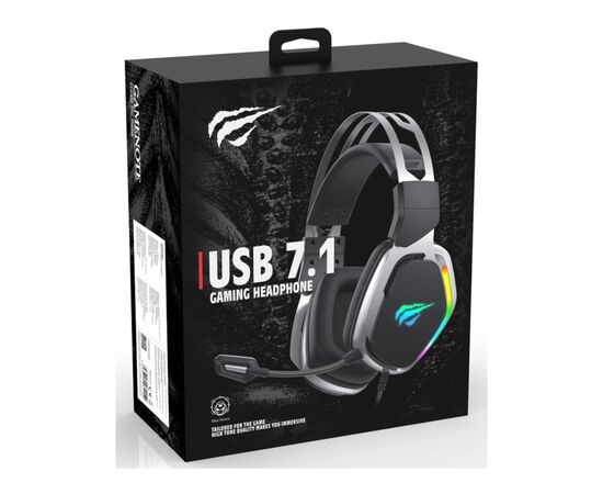 Навушники Havit HV-H2018U Plug USB 7.1 Black (6939119031152), зображення 6