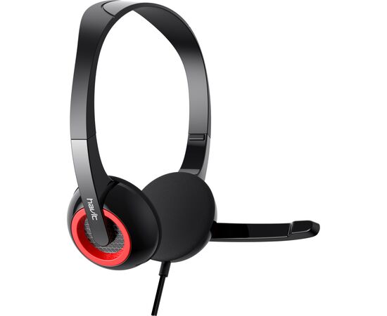 Наушники Havit HV-H202D Black/Red (6939119033705), изображение 4 Наушники Havit HV-H202D Black/Red (6939119033705), изображение 4