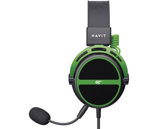 Навушники Havit HV-H2030E Black/Green (6939119067076), зображення 3 Навушники Havit HV-H2030E Black/Green (6939119067076), зображення 3