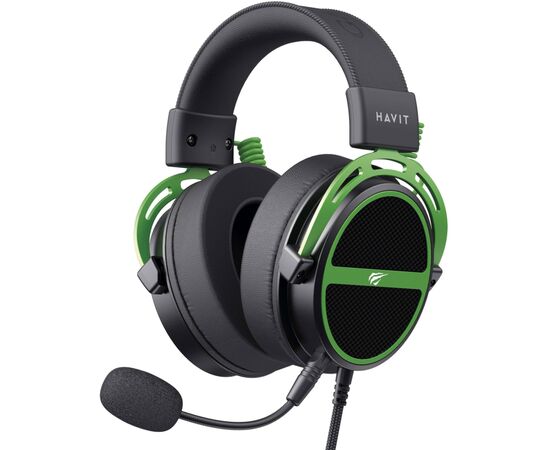 Наушники Havit HV-H2030E Black/Green (6939119067076)