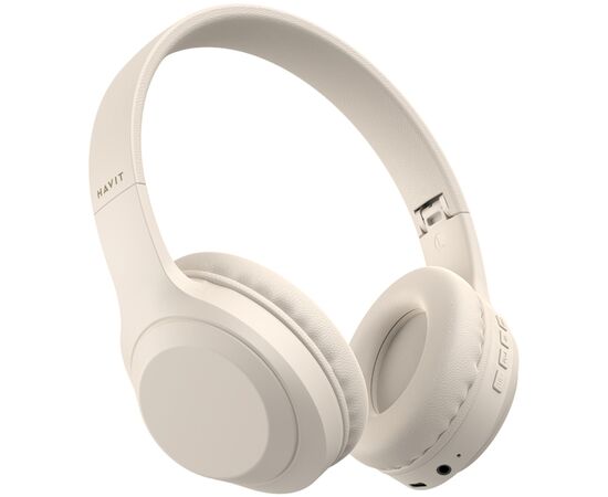 Навушники Havit HV-H628BT Beige (6939119064525), зображення 5 Навушники Havit HV-H628BT Beige (6939119064525), зображення 5