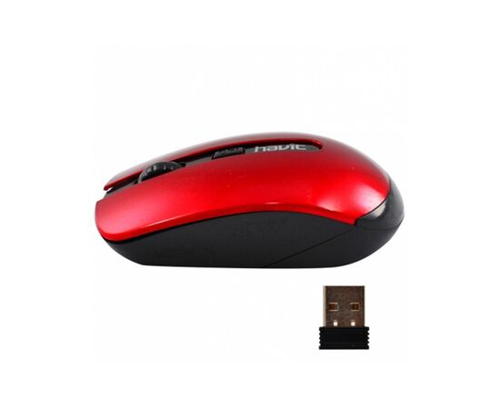 Мишка Havit HV-MS989GT Wireless Black/Red (6950676251623), зображення 3 Мишка Havit HV-MS989GT Wireless Black/Red (6950676251623), зображення 3