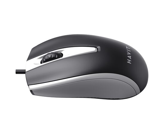 Мишка Havit HV-MS871 USB Gray (6939119020316), зображення 3 Мишка Havit HV-MS871 USB Gray (6939119020316), зображення 3