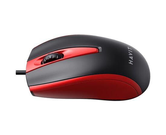 Мишка Havit HV-MS871 USB Red (6939119020293), зображення 3 Мишка Havit HV-MS871 USB Red (6939119020293), зображення 3