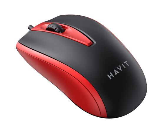 Мишка Havit HV-MS871 USB Red (6939119020293), зображення 5 Мишка Havit HV-MS871 USB Red (6939119020293), зображення 5