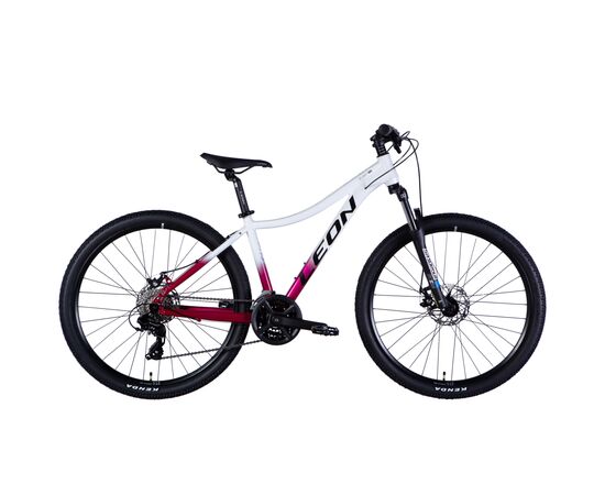 Велосипед Leon 27,5" XC LADY 105 DD рама-16" AL 2025 білий з малиновим (OPS-LN-27,5-001)
