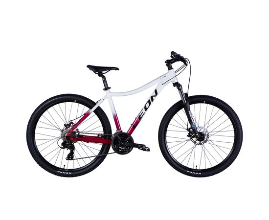 Велосипед Leon 27,5" XC LADY 105 DD рама-18" AL 2025 білий з малиновим (OPS-LN-27,5-004)
