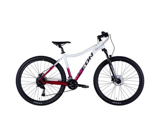 Велосипед Leon 27,5" XC LADY 80 HDD рама-18" AL 2025 білий з малиновим (OPS-LN-27,5-007)