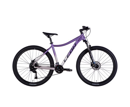 Велосипед Leon 27,5" XC LADY 80 HDD рама-18" AL 2025 бузковий зі сріблястим (OPS-LN-27,5-008)