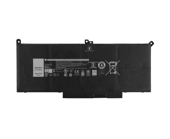 Аккумулятор для ноутбука Dell Latitude 7280 F3YGT, 55Wh (7200mAh), 4cell, 7.6V, Li-Pol AlSoft (A71071)