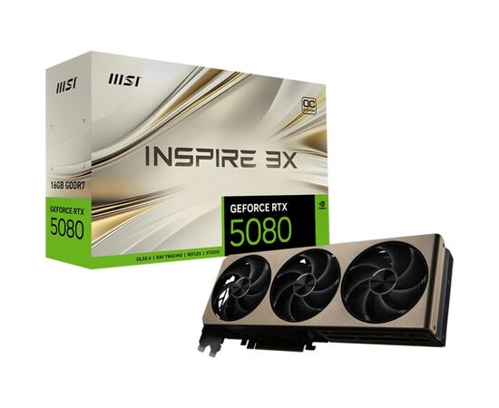 Видеокарта MSI GeForce RTX5080 16GB INSPIRE 3X OC (RTX 5080 16G INSPIRE 3X OC), изображение 7 Видеокарта MSI GeForce RTX5080 16GB INSPIRE 3X OC (RTX 5080 16G INSPIRE 3X OC), изображение 7