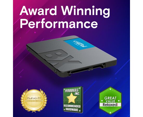 Накопичувач SSD 2.5" 4TB Micron (CT4000BX500SSD1), зображення 4 Накопичувач SSD 2.5" 4TB Micron (CT4000BX500SSD1), зображення 4