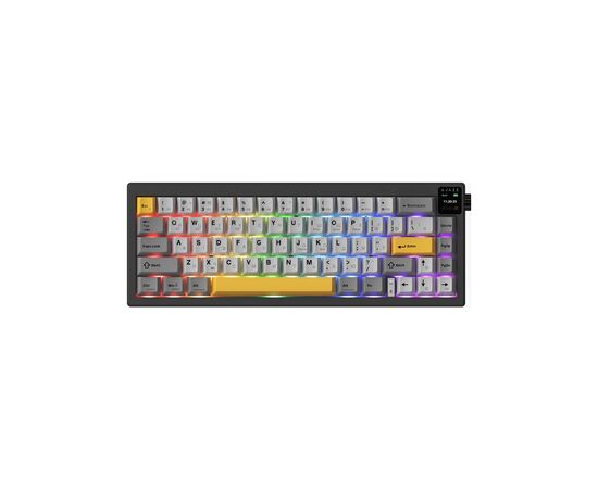 Клавіатура Ajazz AK650 Flying Fish Switch Black RGB USB/Wireless/Bluetooth UA Black (AK650-FF-BGY), зображення 2 Клавіатура Ajazz AK650 Flying Fish Switch Black RGB USB/Wireless/Bluetooth UA Black (AK650-FF-BGY), зображення 2