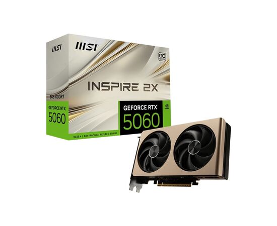 Видеокарта MSI GeForce RTX5060 8Gb INSPIRE 2X OC (RTX 5060 8G INSPIRE 2X OC), изображение 5 Видеокарта MSI GeForce RTX5060 8Gb INSPIRE 2X OC (RTX 5060 8G INSPIRE 2X OC), изображение 5